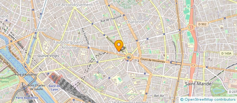 localisation de l'entreprise MONSIEUR CLAUDE CARRE  PARIS