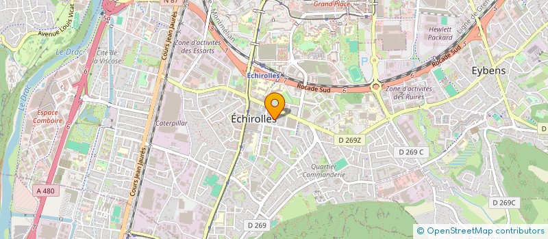 localisation de l'entreprise MONSIEUR CLAUDE CARRIO  ECHIROLLES