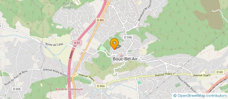 localisation de l'entreprise MONSIEUR CLAUDE CASANOVA à BOUC-BEL-AIR