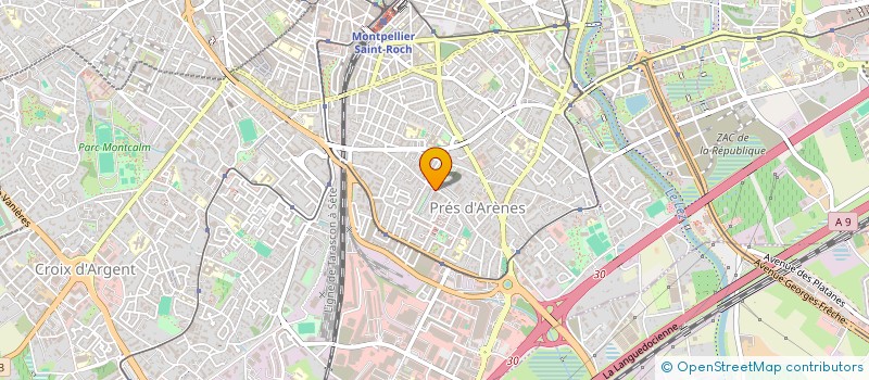 localisation de l'entreprise MONSIEUR CLAUDE CASANOVA à MONTPELLIER
