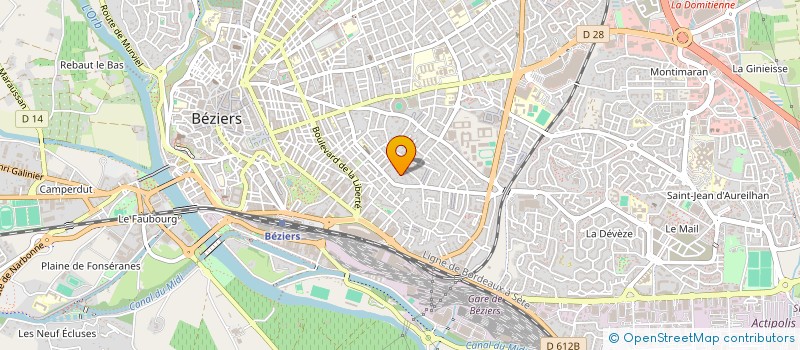 localisation de l'entreprise MONSIEUR CLAUDE CASSAN à BEZIERS