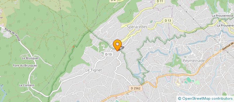 localisation de l'entreprise MONSIEUR CLAUDE CASSINI à LE TIGNET