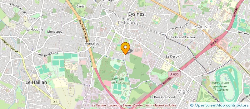 localisation de l'entreprise MONSIEUR CLAUDE CASSOU  EYSINES