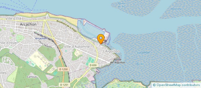 localisation de l'entreprise MONSIEUR CLAUDE CASTERA  ARCACHON