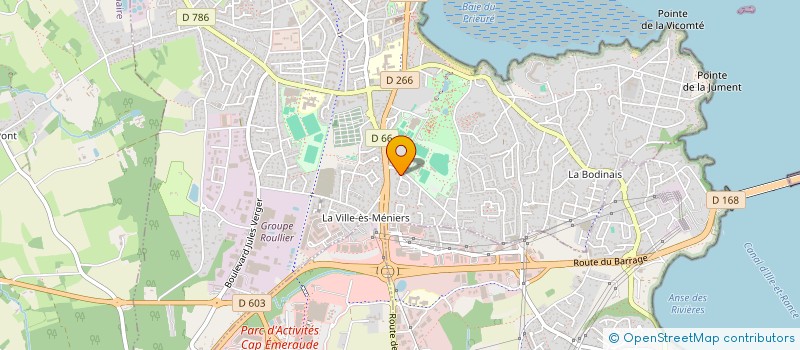 localisation de l'entreprise MONSIEUR CLAUDE CATHELINEAU  DINARD