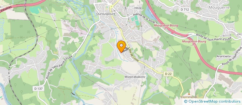 localisation de l'entreprise MONSIEUR CLAUDE CATLAS  SAINT-PIERRE-D'IRUBE