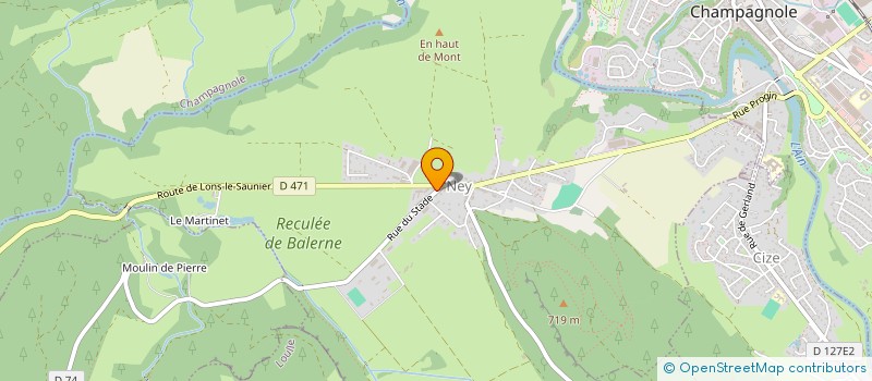 localisation de l'entreprise MONSIEUR CLAUDE CATTENOZ  NEY