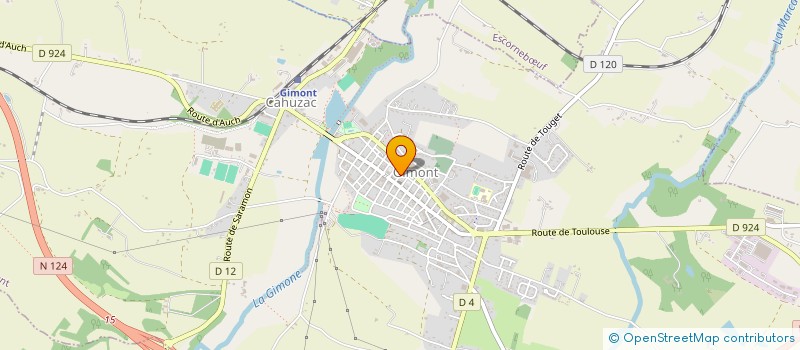 localisation de l'entreprise MONSIEUR CLAUDE CAUMONT  GIMONT