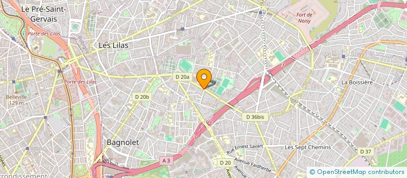 localisation de l'entreprise MONSIEUR CLAUDE CAUSEL à BAGNOLET