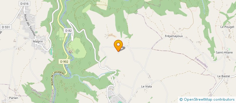 localisation de l'entreprise MONSIEUR CLAUDE CAYRON  COMPS-LA-GRAND-VILLE