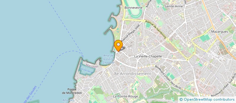 localisation de l'entreprise MONSIEUR CLAUDE CECCHERINI à MARSEILLE 8EME
