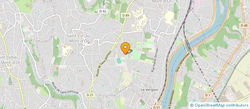 localisation de l'entreprise MONSIEUR CLAUDE CELLIER  SAINT-CYR-AU-MONT-D'OR