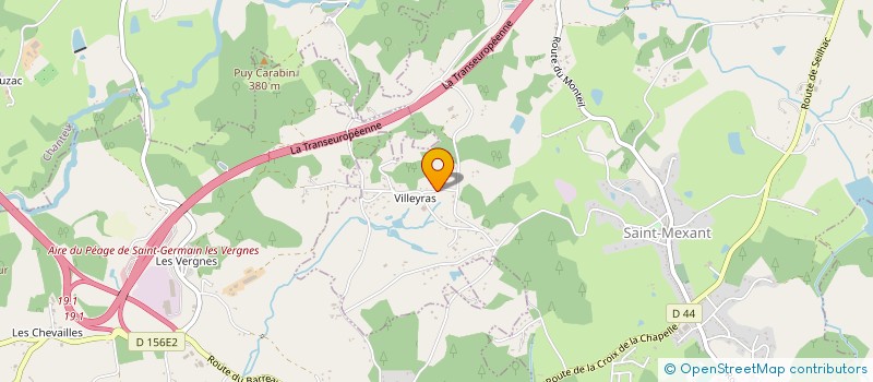 localisation de l'entreprise MONSIEUR CLAUDE CEROU  SAINT-MEXANT