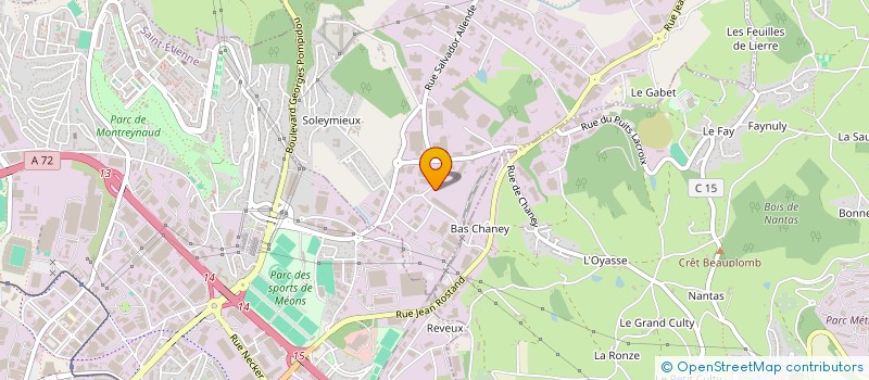 localisation de l'entreprise MONSIEUR CLAUDE CERRI  LA TALAUDIERE