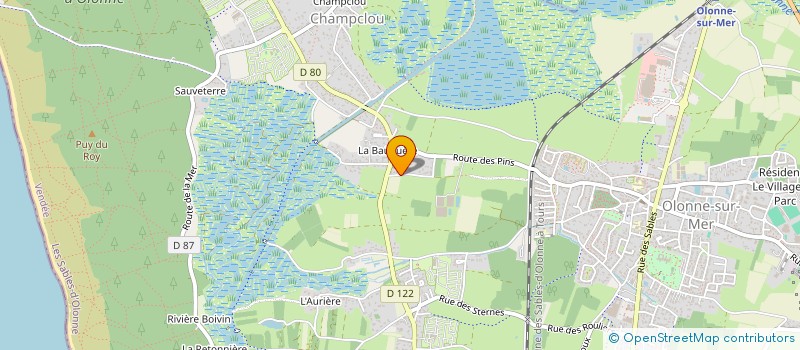 localisation de l'entreprise MONSIEUR CLAUDE CEZARD  LES SABLES D'OLONNE