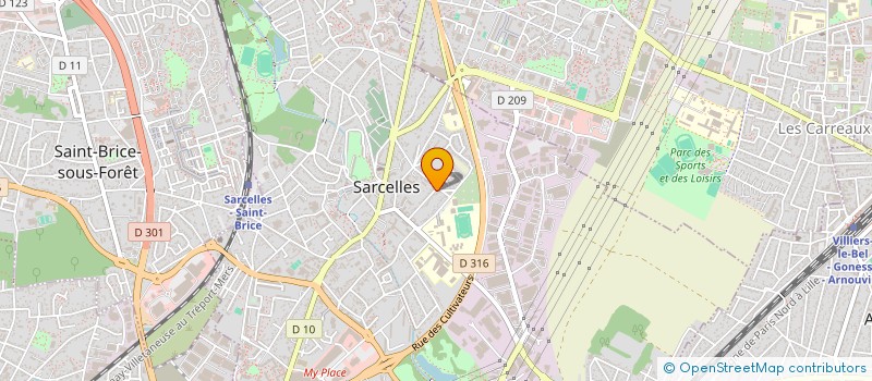 localisation de l'entreprise MONSIEUR CLAUDE CHABANNAS  SARCELLES