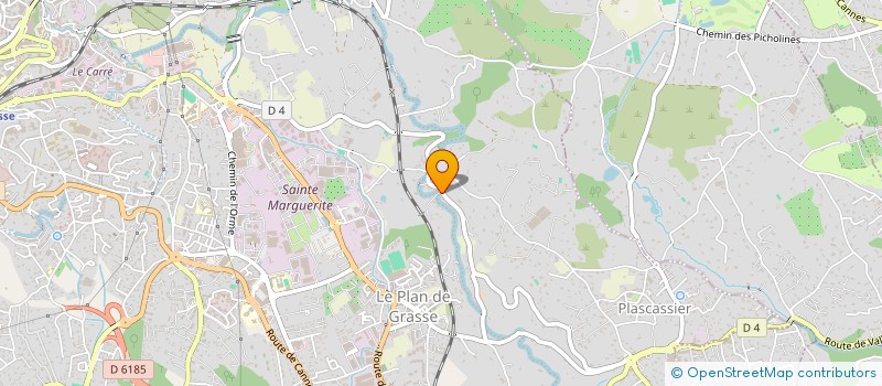 localisation de l'entreprise MONSIEUR CLAUDE CHABERT  GRASSE