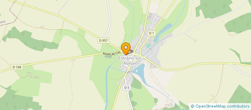 localisation de l'entreprise MONSIEUR CLAUDE CHABIN à ENTRAINS-SUR-NOHAIN