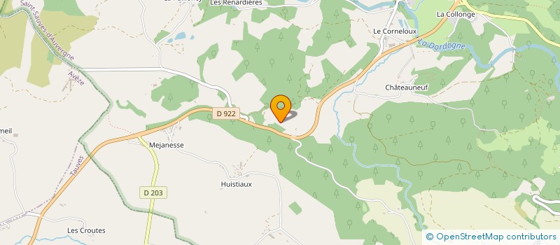 localisation de l'entreprise MONSIEUR CLAUDE CHADEYRON  SAINT-SAUVES-D AUVERGNE