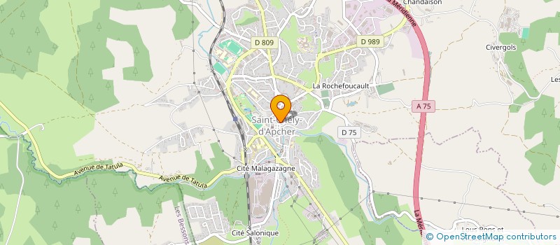 localisation de l'entreprise MONSIEUR CLAUDE CHALEIL  SAINT-CHELY-D'APCHER