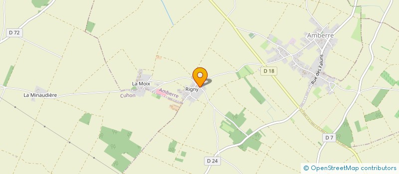 localisation de l'entreprise MONSIEUR CLAUDE CHALLEAU  AMBERRE