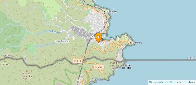 localisation de l'entreprise MONSIEUR CLAUDE CHAMARY  CERBERE