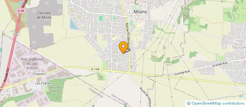 localisation de l'entreprise MONSIEUR CLAUDE CHANAL  MIONS