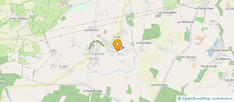 localisation de l'entreprise MONSIEUR CLAUDE CHANCEREL à LA CHAPELLE BICHE