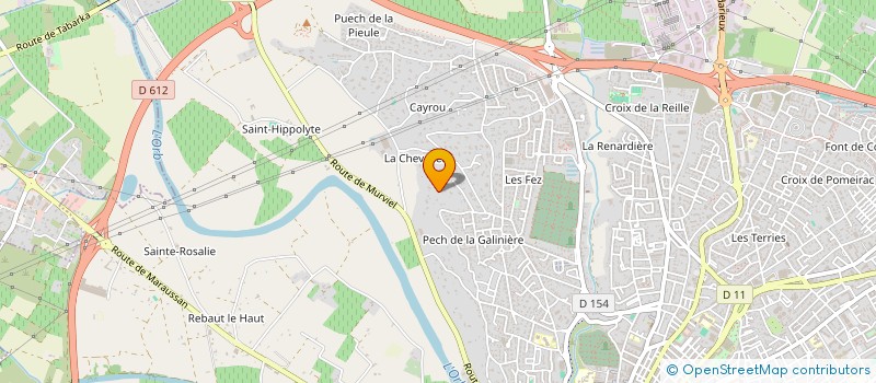 localisation de l'entreprise MONSIEUR CLAUDE CHARBONNEL à BEZIERS