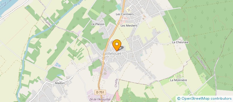 localisation de l'entreprise MONSIEUR CLAUDE CHARBONNIER  CHAILLES