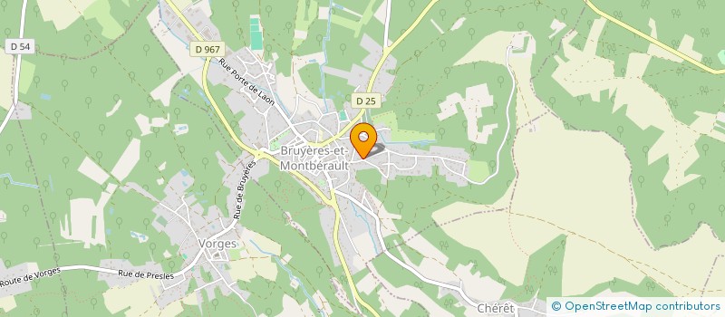 localisation de l'entreprise MONSIEUR CLAUDE CHARDONNET à BRUYERES-ET-MONTBERAULT