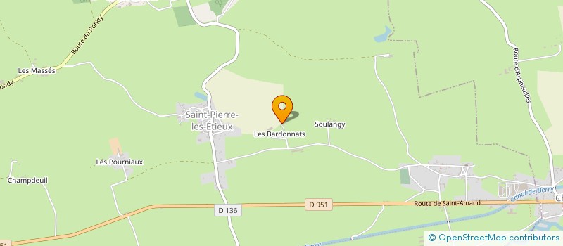 localisation de l'entreprise MONSIEUR CLAUDE CHARI  SAINT-PIERRE-LES-ETIEUX