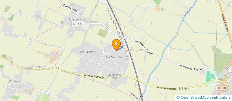 localisation de l'entreprise MONSIEUR CLAUDE CHARIGNON à CHATEAUDOUBLE