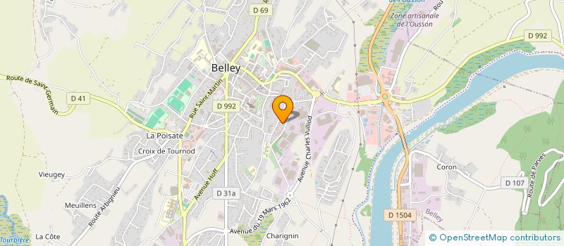 localisation de l'entreprise MONSIEUR CLAUDE CHARNAY  BELLEY