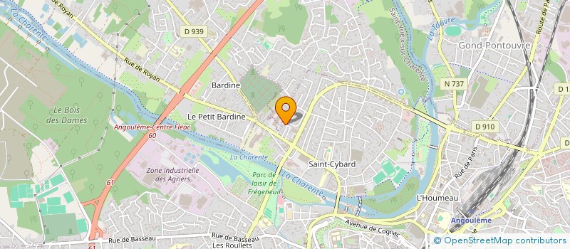 localisation de l'entreprise MONSIEUR CLAUDE CHARRON à ANGOULEME