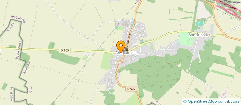 localisation de l'entreprise MONSIEUR CLAUDE CHARTIER  AMBLAINVILLE