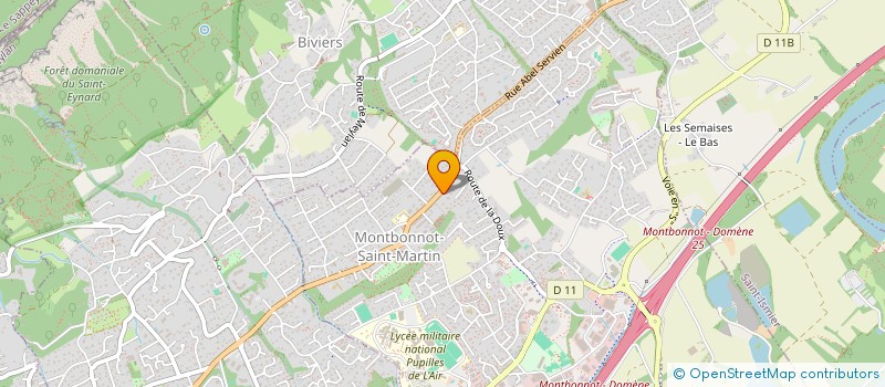 localisation de l'entreprise MONSIEUR CLAUDE CHASSANDE BARRIOZ CHABREL  MONTBONNOT-SAINT-MARTIN