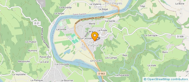 localisation de l'entreprise MONSIEUR CLAUDE CHASTAND à FLAGNAC