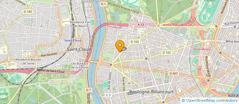 localisation de l'entreprise MONSIEUR CLAUDE CHAUVEL à BOULOGNE-BILLANCOURT