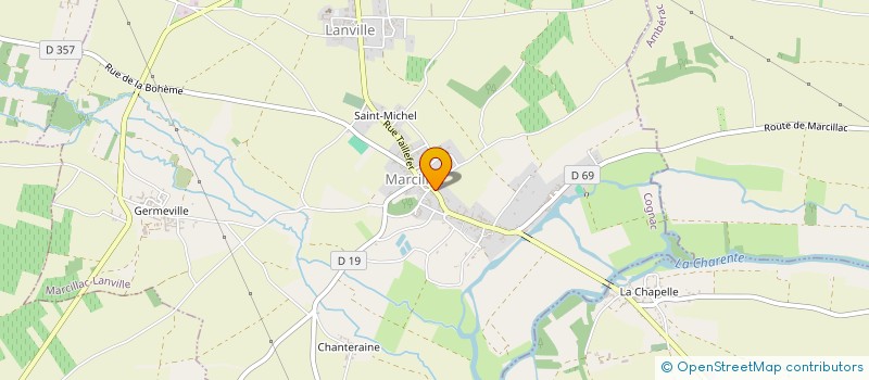 localisation de l'entreprise MONSIEUR CLAUDE CHEMINADE  MARCILLAC-LANVILLE