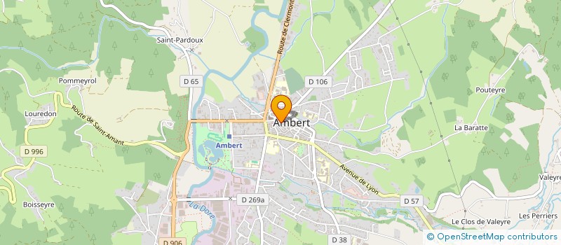 localisation de l'entreprise MONSIEUR CLAUDE CHEREAU  AMBERT