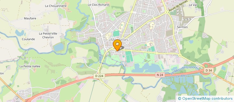 localisation de l'entreprise MONSIEUR CLAUDE CHEREL  MORDELLES