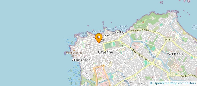 localisation de l'entreprise MONSIEUR CLAUDE CHERICA à CAYENNE