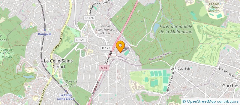 localisation de l'entreprise MONSIEUR CLAUDE CHERY  LA CELLE-SAINT-CLOUD