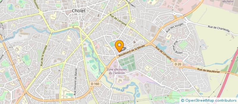 localisation de l'entreprise MONSIEUR CLAUDE CHEVALIER à CHOLET