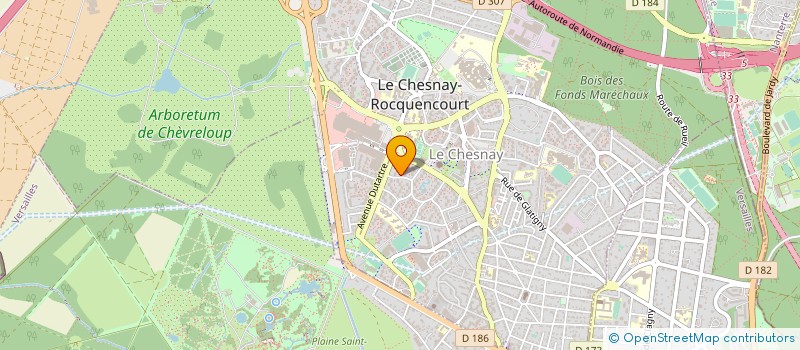 localisation de l'entreprise MONSIEUR CLAUDE CHEVENIER  LE CHESNAY-ROCQUENCOURT