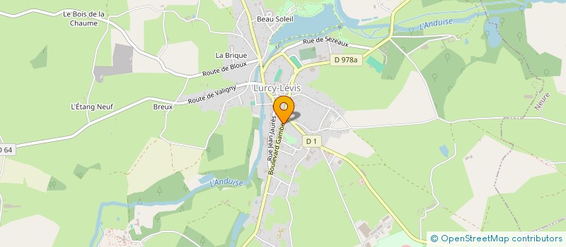 localisation de l'entreprise MONSIEUR CLAUDE CHEVRAIN à LURCY-LEVIS
