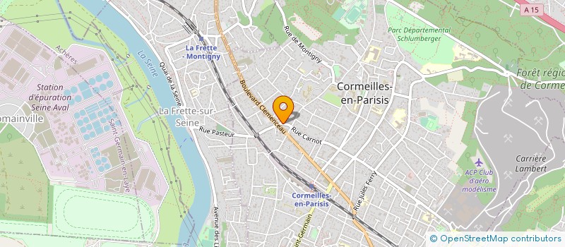 localisation de l'entreprise MONSIEUR CLAUDE CHEVRIER  CORMEILLES-EN-PARISIS