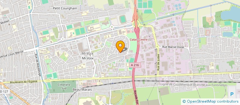 localisation de l'entreprise MONSIEUR CLAUDE CHIROUTTE  CALAIS