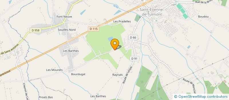 localisation de l'entreprise MONSIEUR CLAUDE CHOCHOLKA  SAINT-ETIENNE-DE-TULMONT